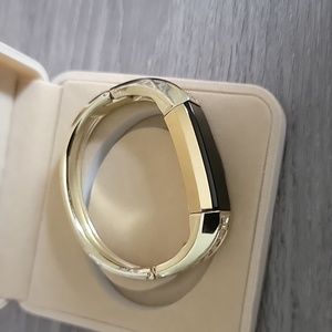 Fitbit Alta black band & 2 after-market chargers. Added the Gold band